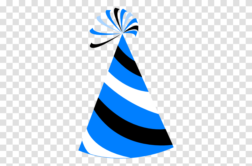 Funky Party Hat2 Clip Art Blue Party Hat, Clothing, Apparel Transparent Png