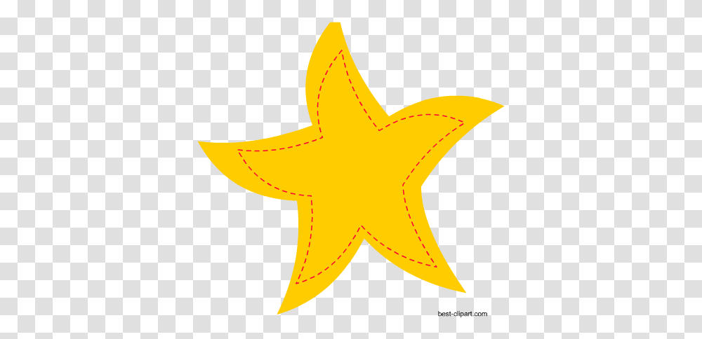 Funky Yellow Star Clip Art Image Funky Star Clip Art, Banana, Fruit, Plant, Food Transparent Png