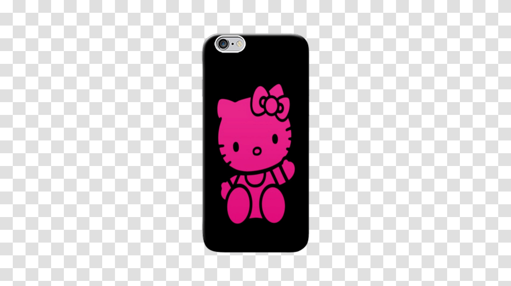 Funkytradition Hello Kitty Black And Pink Designer Back Case Cover, Mobile Phone, Electronics, Cell Phone Transparent Png