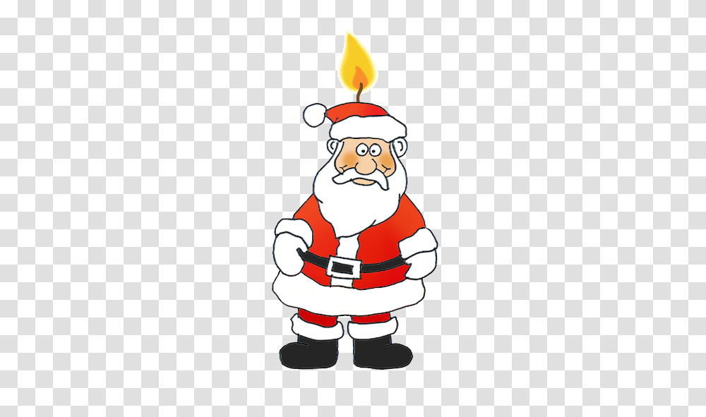 Funny And Free Santa Claus Clipart, Logo, Trademark, Fireman Transparent Png