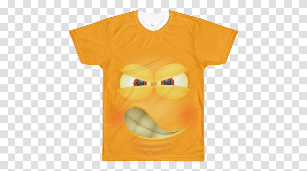 Funny Angry Face T Shirt Funny Angry Emoji Tshirt Anamanaguchi Shirt, Clothing, Apparel, T-Shirt Transparent Png
