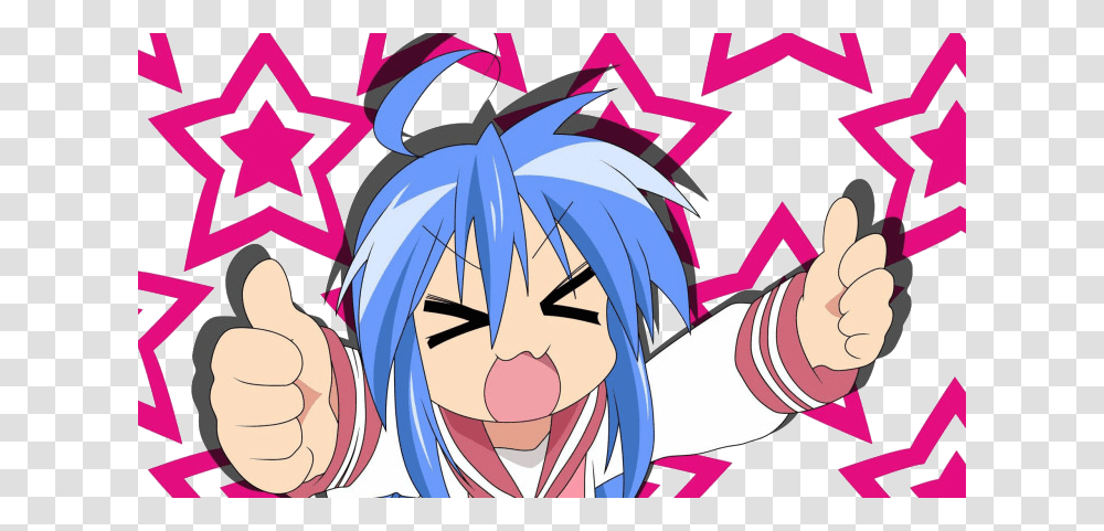 Funny Anime Wallpapers Lucky Star, Manga, Comics, Book, Sweets Transparent Png