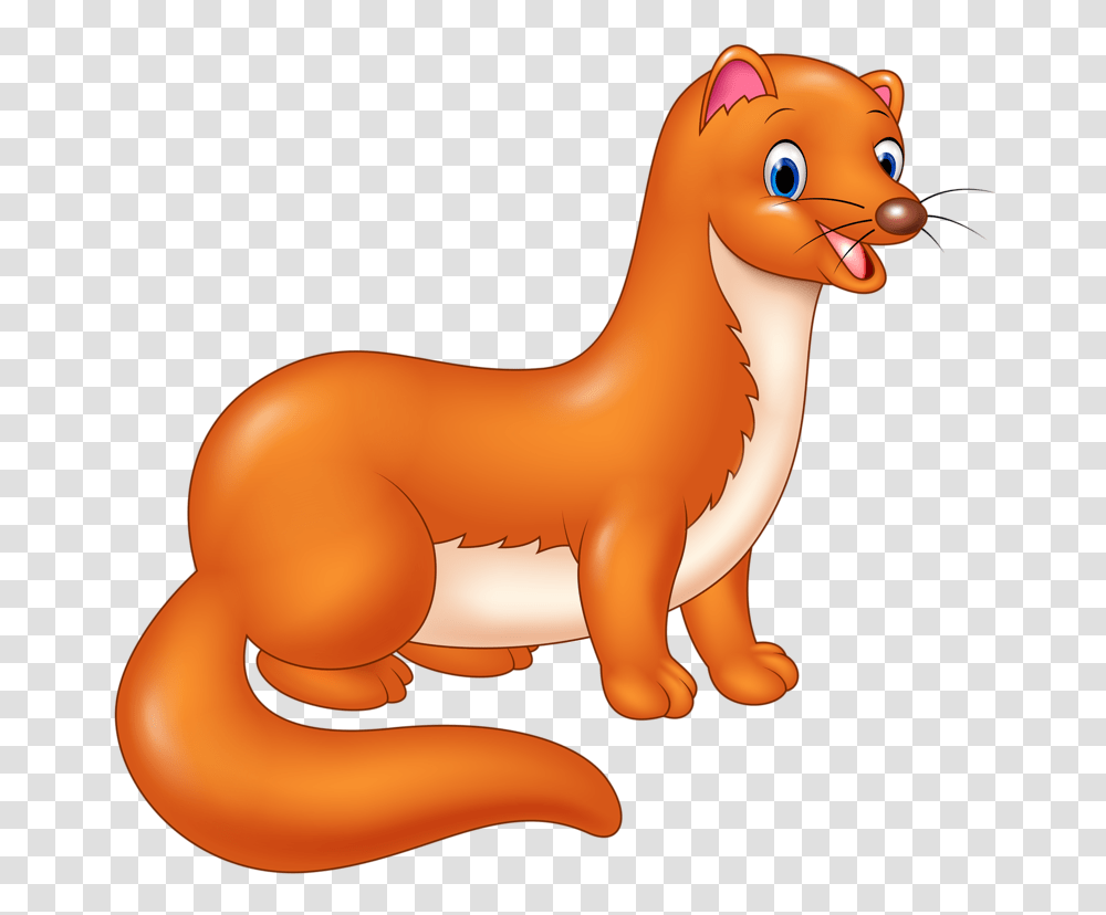 Funny Cartoon Animals Vector, Toy, Mammal, Wildlife, Weasel Transparent Png