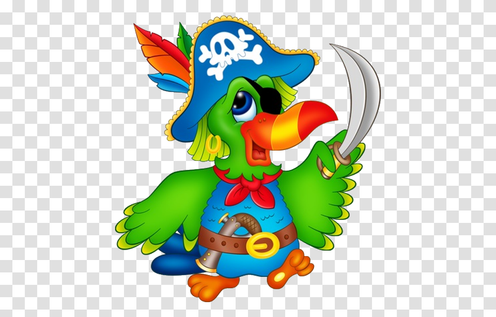 Funny Cartoon Bird Clip Art Images Cartoon Pirate Parrot, Costume, Crowd, Toy, Parade Transparent Png