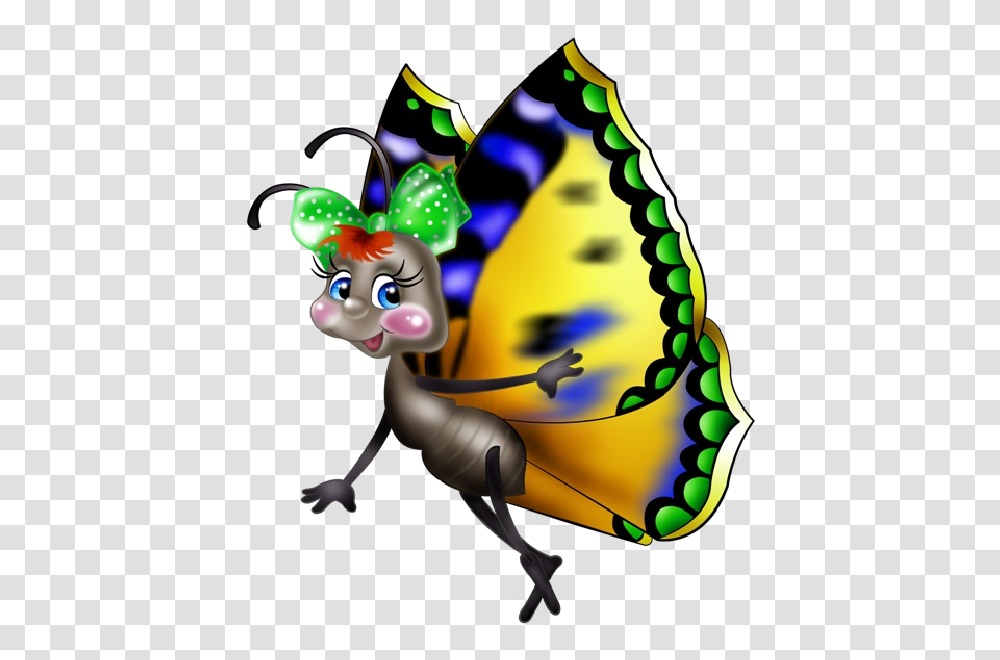 Funny Cartoon Butterfly Images Clip Art Images Are, Toy, Animal, Crowd Transparent Png