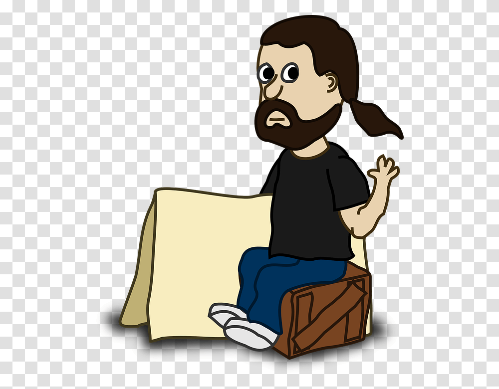 Funny Cartoon Character, Person, Human, Sitting, Cushion Transparent Png