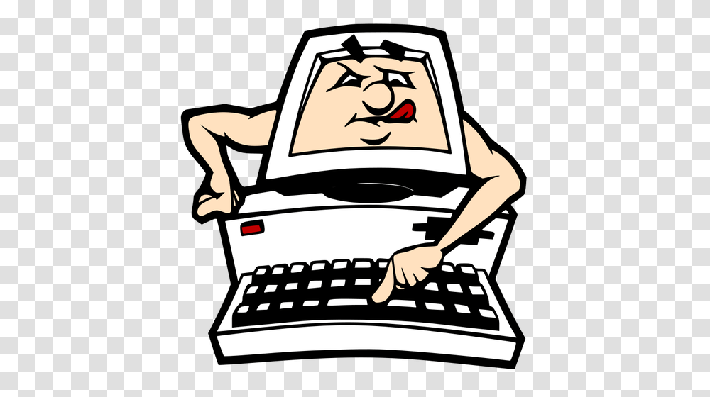 Funny Cartoon Faces Clip Art, Computer, Electronics, Computer Hardware, Keyboard Transparent Png