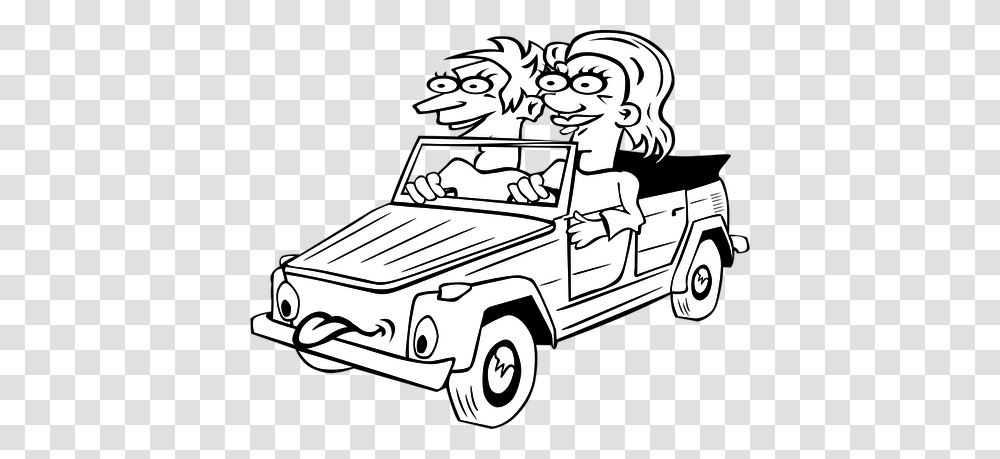 Funny Cartoon Faces Clip Art, Vehicle, Transportation, Automobile, Jeep Transparent Png