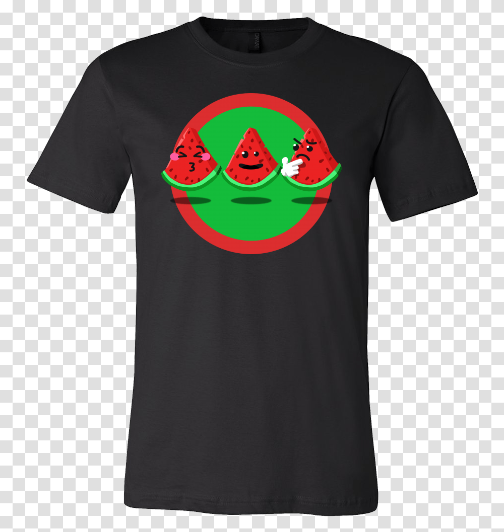 Funny Cartoon Fruit Feeling Confused Watermelon Face Baking Designs For T Shirt, Apparel, T-Shirt, Sleeve Transparent Png