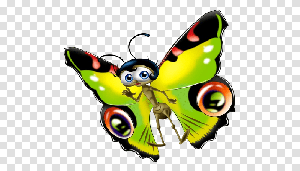 Funny Cartoon Images Clip Butterfly Clip Art Funny, Toy, Insect, Invertebrate Transparent Png