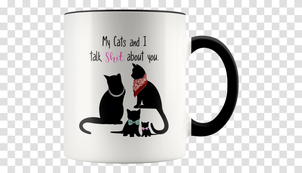 Funny Cat, Coffee Cup, Pet, Mammal, Animal Transparent Png