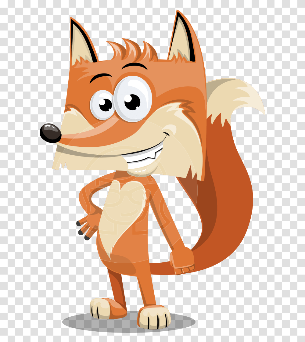 Funny Character With Heart Fox Cartoon Clipart Full Cartoon Fox, Food, Outdoors, Peel, Toy Transparent Png