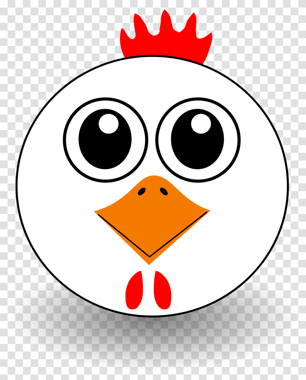 Funny Chicken Face Cartoon Clipart Vector Clip Art Chicken Face Clipart, Bird, Animal, Angry Birds Transparent Png
