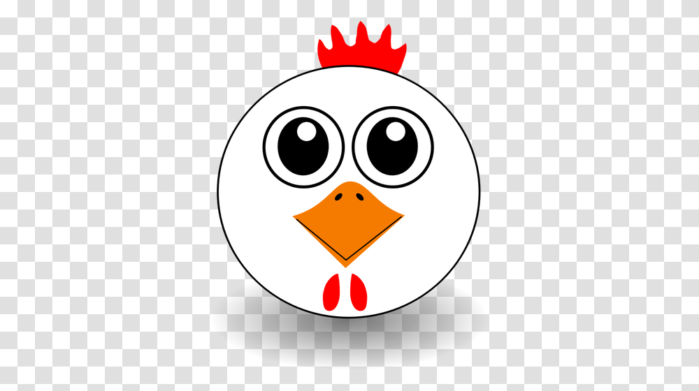 Funny Chicken Face Vector Drawing, Bird, Animal, Angry Birds Transparent Png