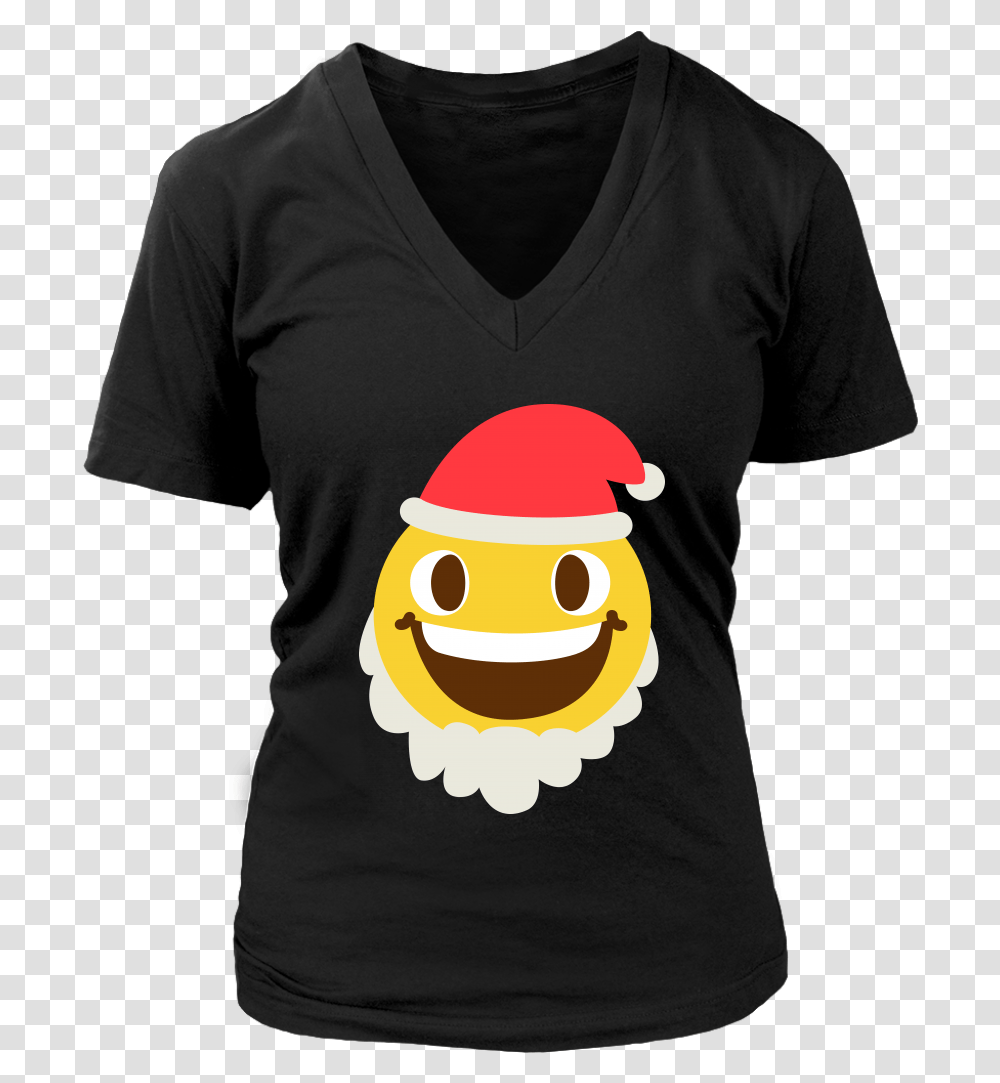 Funny Christmas Costume Cute Emoji Santa Claus Smile Nice Rack Shirt Pool, Apparel, T-Shirt, Person Transparent Png