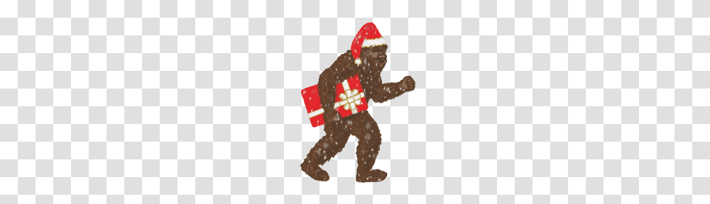 Funny Christmas Gifts Bigfoot With Hat T Shirt, Outdoors, Nature, Person, Human Transparent Png