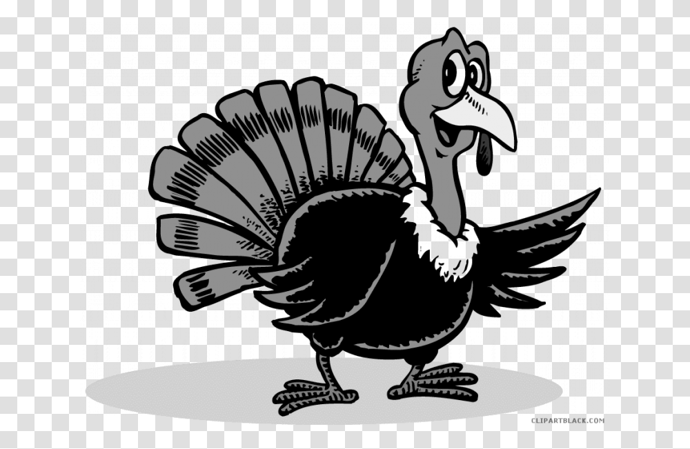 Funny Clipart Black And Yellow Turkey, Bird, Animal, Turkey Bird, Poultry Transparent Png