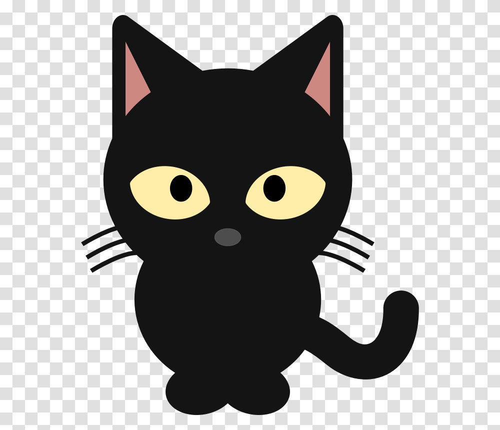 Funny Clipart Black Cat, Pet, Mammal, Animal, Head Transparent Png