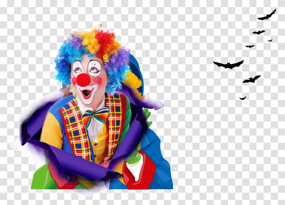 Funny Clown, Performer, Person, Human, Bird Transparent Png