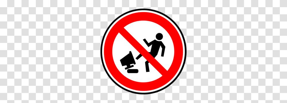 Funny Computer Clipart, Road Sign, Stopsign Transparent Png