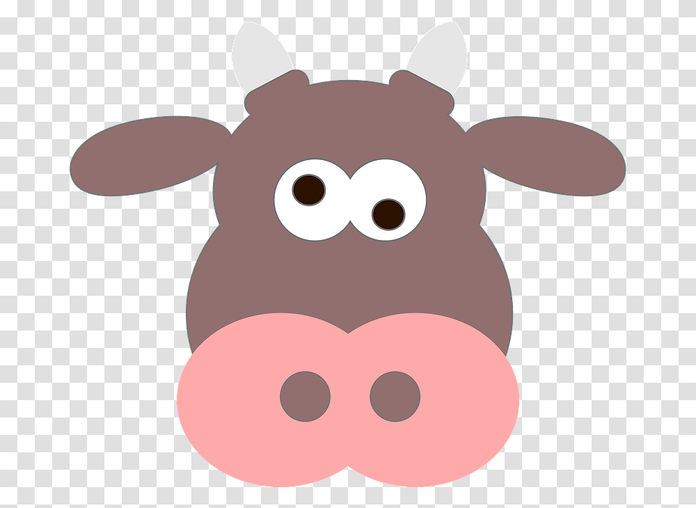 Funny Cow Face Clipart Cartoon Sad Cow Face, Snout, Mammal, Animal, Snowman Transparent Png