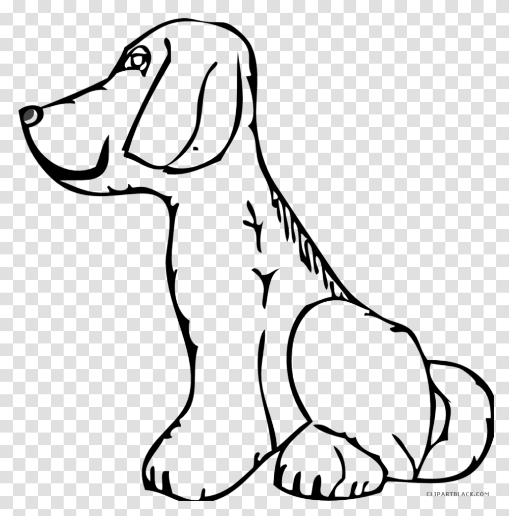 Funny Dog Clipart Dog Clipart Black And White, Outdoors, Nature, Astronomy, Outer Space Transparent Png