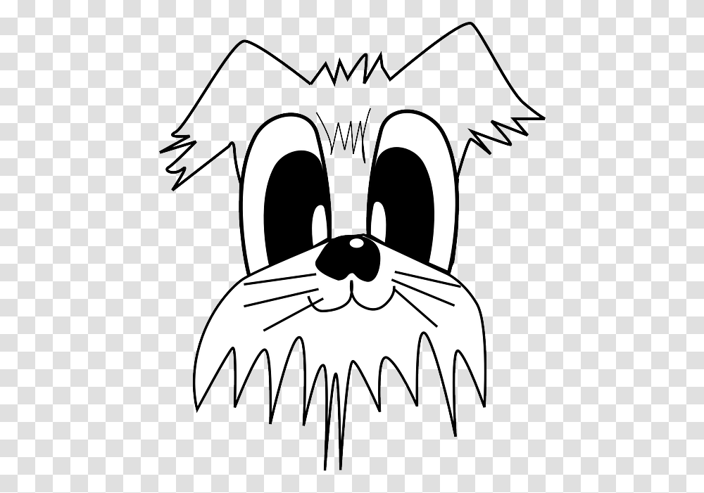 Funny Dog Dog Cat Pet Cartoon Animal Eyes Happy Dibujos De Perros Y Gatos, Stencil, Symbol, Text, Wasp Transparent Png