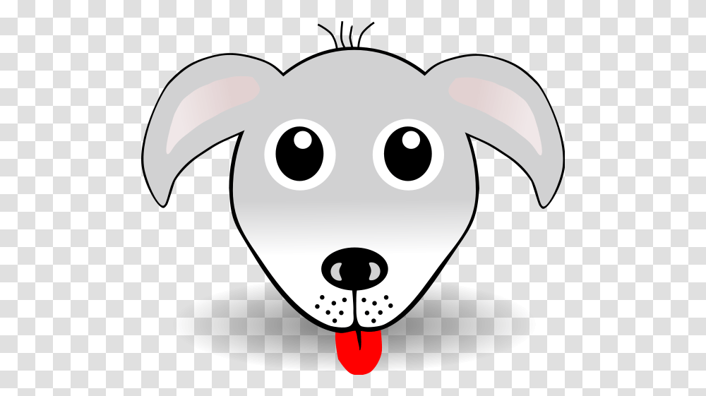 Funny Dog Face Grey Cartoon Clip Arts For Web, Stencil, Mammal, Animal Transparent Png