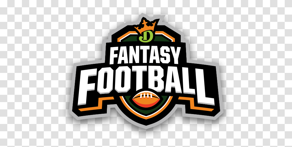 Funny Football Logo Logodix Draftkings Fantasy Football, Text, Label, Symbol, Minecraft Transparent Png