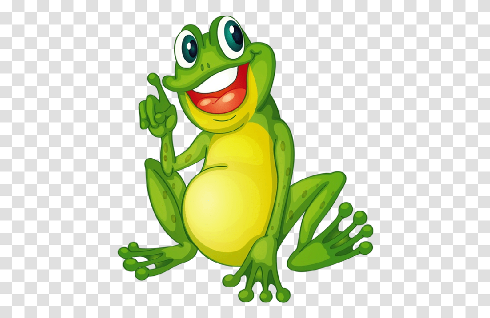 Funny Frog Cartoon Animal Clip Art Cartoon Frog, Toy, Amphibian, Wildlife Transparent Png