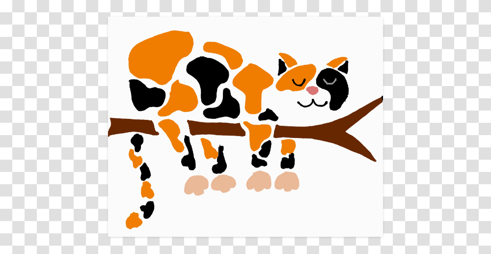 Funny Funky Calico Cat In Tree Poster 20, Bird, Animal Transparent Png