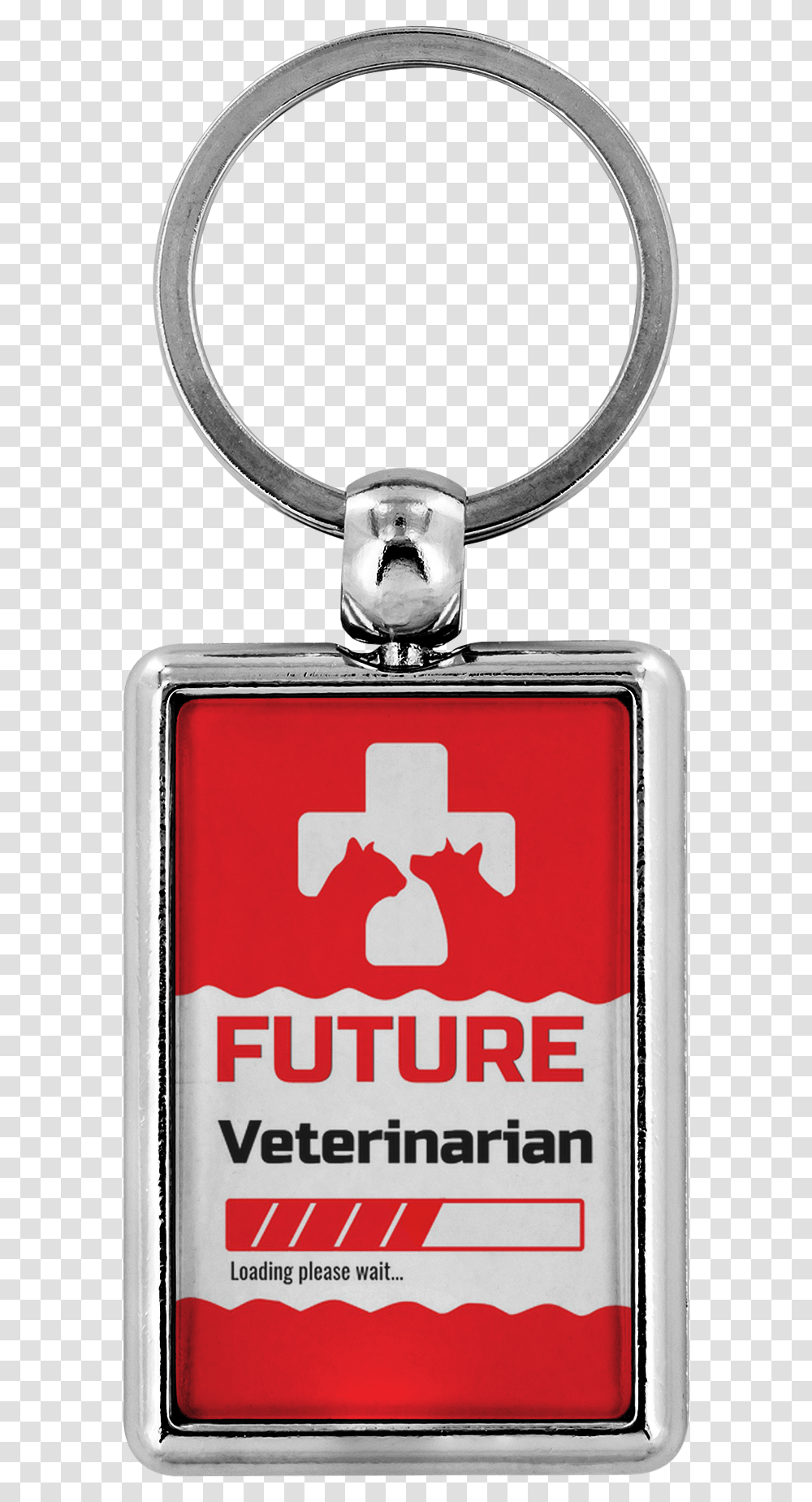 Funny Future Veterinarian Loading Please Wait Key Chain Keychain, Logo, Trademark, Bottle Transparent Png