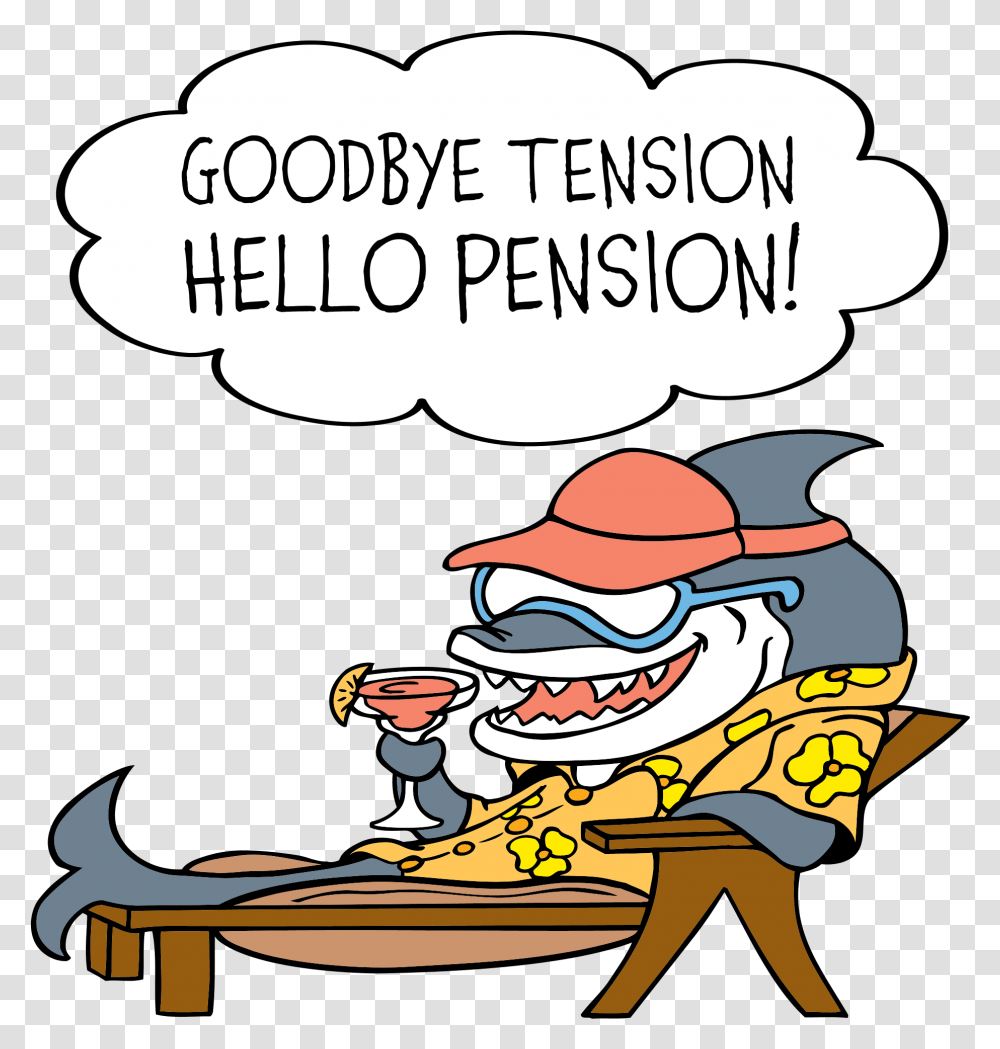 Funny Goodbye Tension Hello Clip Art Happy Retirement, Person, Advertisement, Label Transparent Png