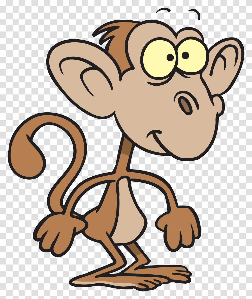 Funny Looking Monkey Cartoon, Animal, Cupid Transparent Png