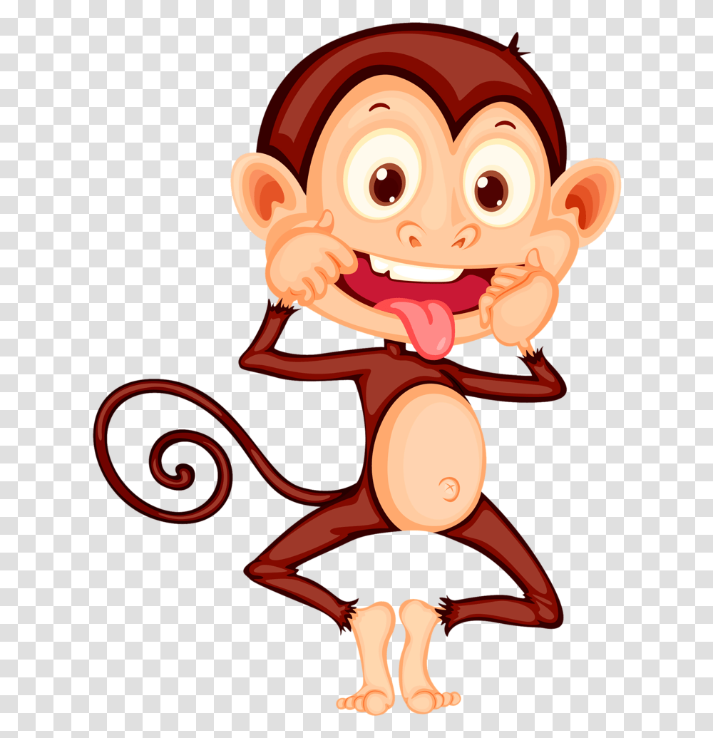 Funny Monkey Monkey Cartoon, Toy, Animal, Food, Eating Transparent Png
