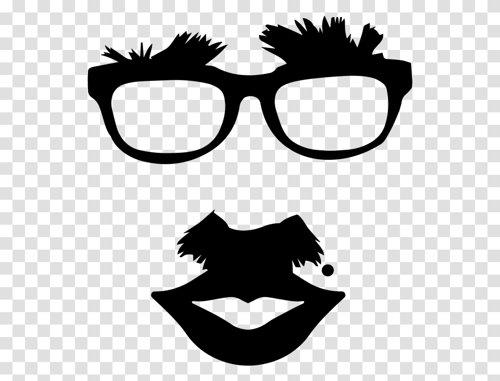 Funny Nose And Glasses Clipart Download Funny Icon Black And White, Gray, World Of Warcraft Transparent Png