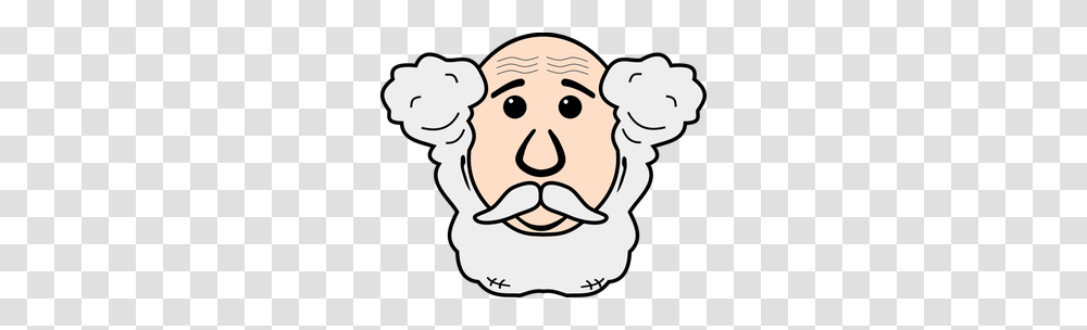 Funny Old Man Clipart, Face, Head, Frown, Beard Transparent Png