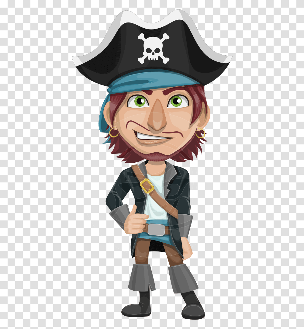 Funny Pirate Cartoon Vector Character Aka Pirate Tim Pirate Cartoon Character, Person, Human, Worker, Performer Transparent Png