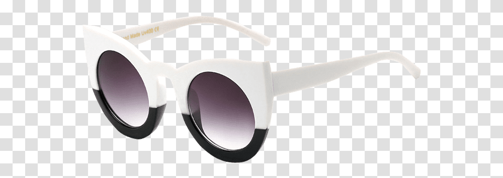 Funny Round Lens Color Block Cat Eye Sunglasses For Teen, Accessories, Accessory, Goggles, Scissors Transparent Png