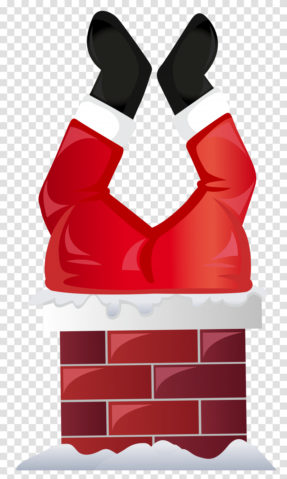 Funny Santa In Chimney Clip Gallery, Outdoors, Ice, Nature, Bag Transparent Png