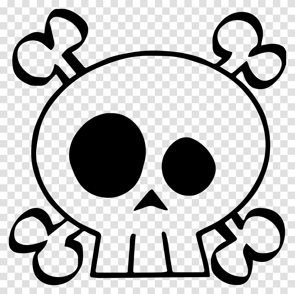 Funny Skull, Stencil, Label Transparent Png