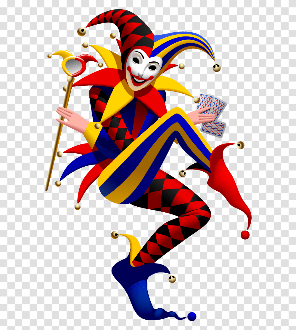 Funny Spades Clown Joker Vector Suit Playing Clipart Playing Card Joker, Performer, Bird, Animal, Mime Transparent Png