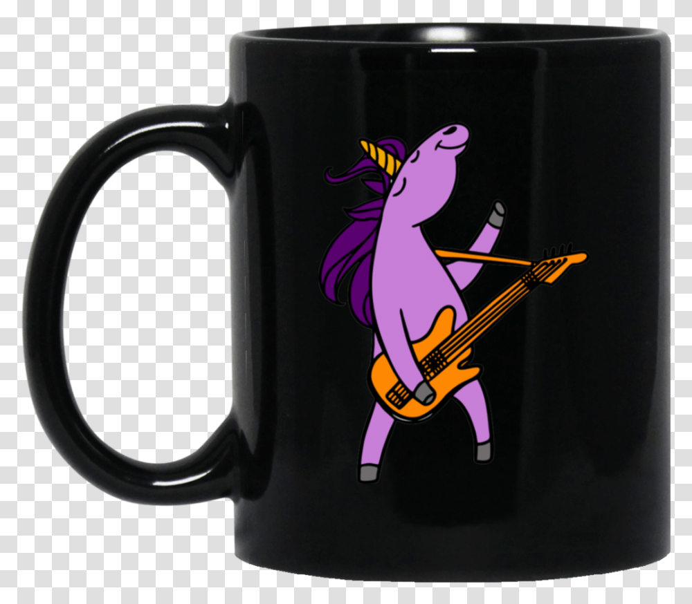 Funny Unicorn Playing Guitar Retro Cute 11oz 15oz Don't We Mugs, Coffee Cup, Leisure Activities, Musical Instrument Transparent Png