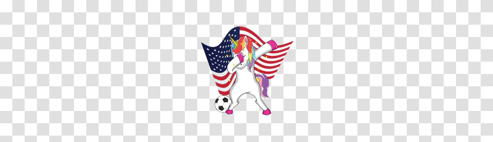 Funny Unicorn Us Flag Soccer Usa Patriotic Football, Soccer Ball, Team Sport, Person Transparent Png