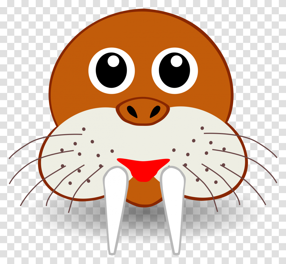 Funny Walrus Face Icons, Animal, Food, Invertebrate Transparent Png