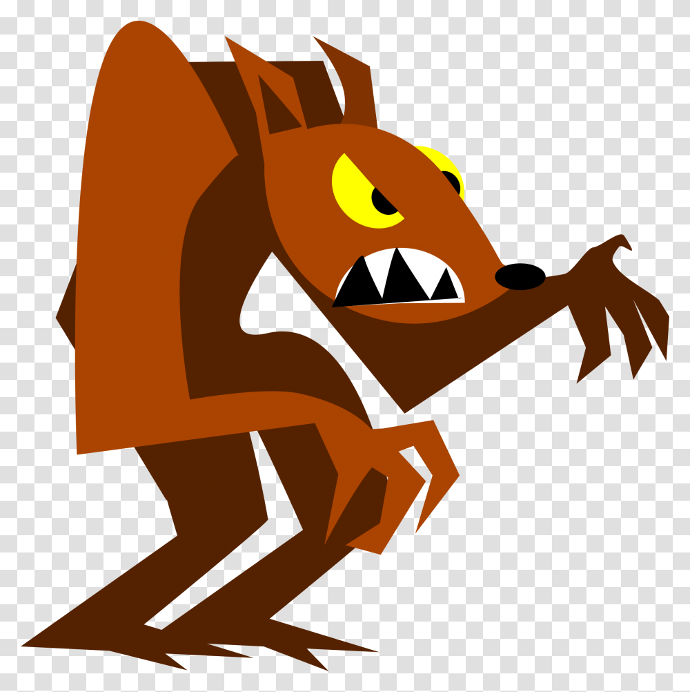 Funny Werewolf Vector Illustration Royalty Free Cliparts Vectors, Statue, Sculpture Transparent Png