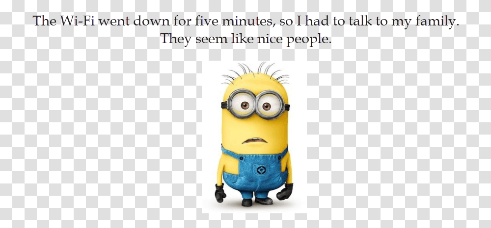 Funny Wifi Meme Despicable Me, Inflatable, Apparel Transparent Png