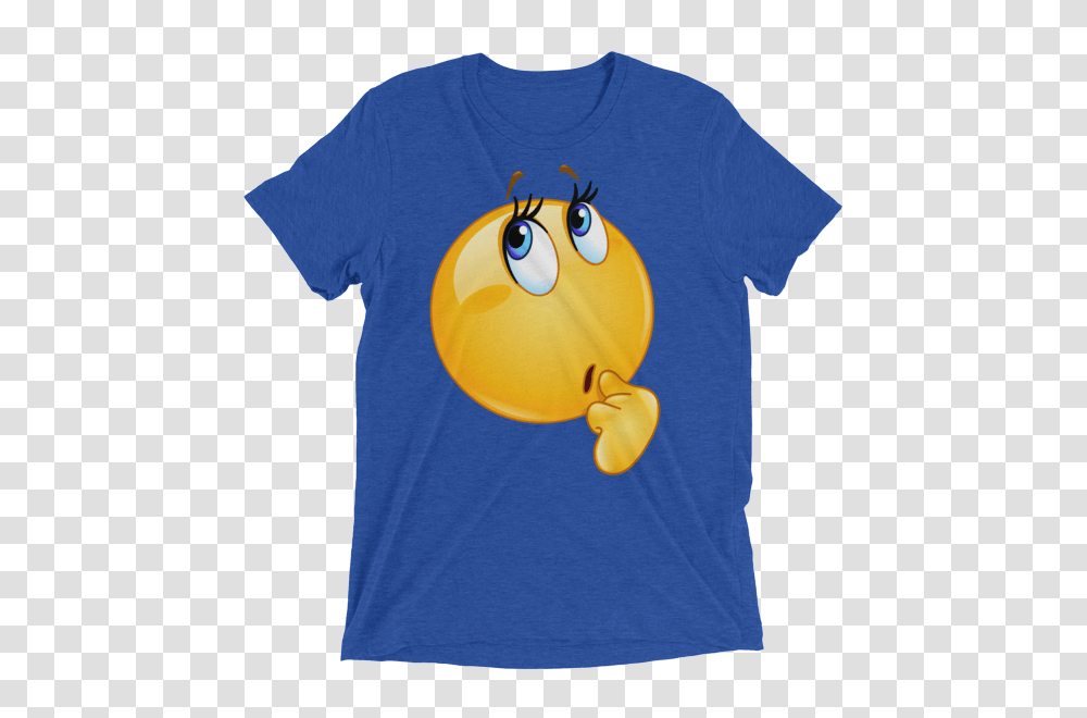 Funny Wonder Female Emoji Face T Shirt, Apparel, T-Shirt Transparent Png