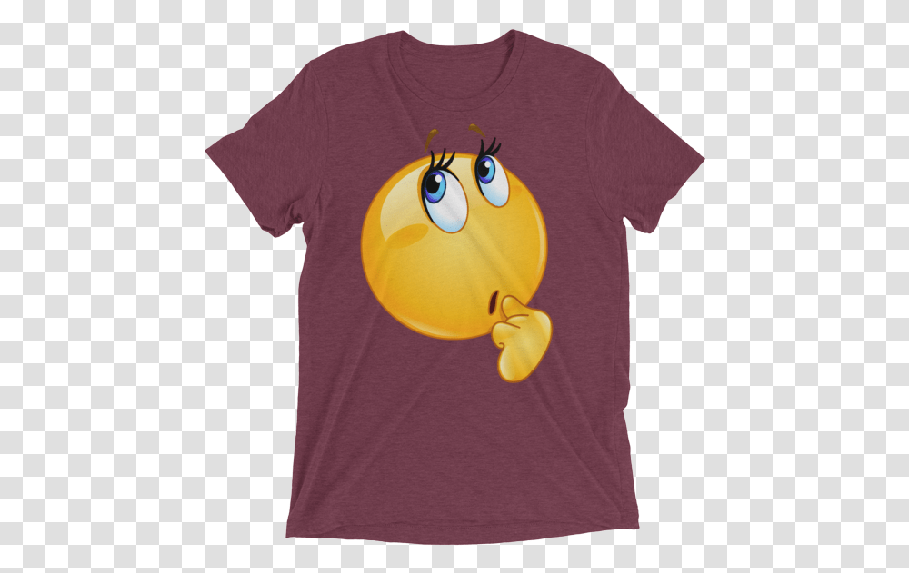 Funny Wonder Female Emoji Face T Shirt Sophie Scholl T Shirt, Apparel, T-Shirt, Applique Transparent Png