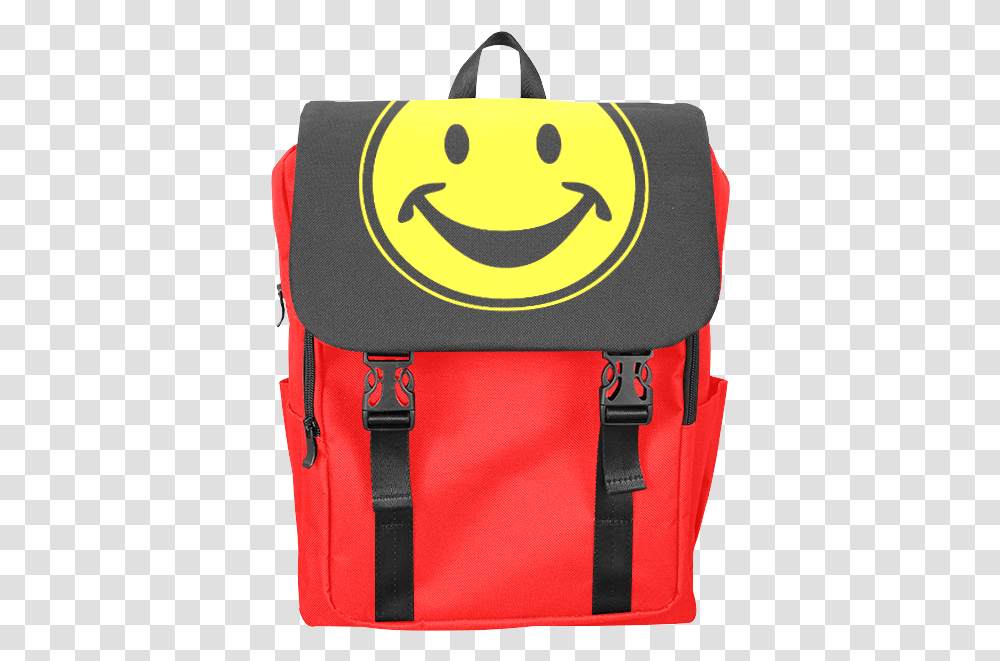Funny Yellow Smiley For Happy People Casual Shoulders, Backpack, Bag Transparent Png